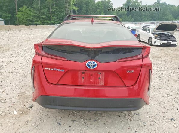 JTDKAMFP4N3229191 2022 TOYOTA PRIUS Red Vista trasera