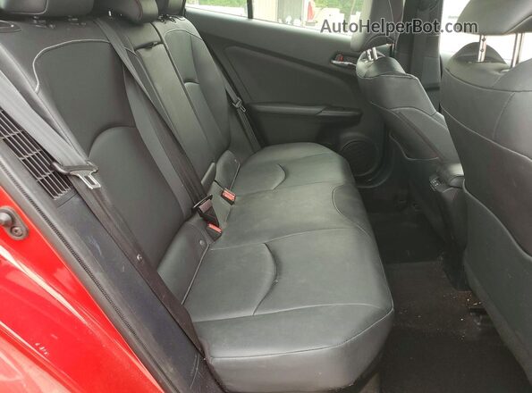 JTDKAMFP4N3229191 2022 TOYOTA PRIUS Red Vista de los asientos traseros
