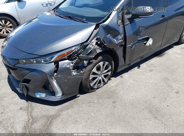 JTDKAMFP5M3174393 2021 TOYOTA PRIUS PRIME Gray Դիմացի տեսք