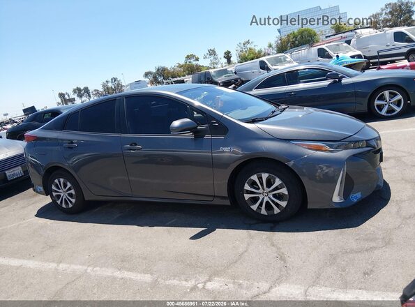 JTDKAMFP5M3174393 2021 TOYOTA PRIUS PRIME Gray Սալոնի հետևի տեսք