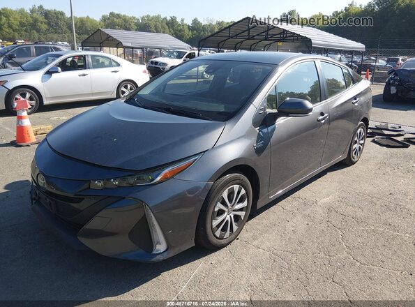JTDKAMFP5M3184096 2021 TOYOTA PRIUS PRIME Gray Առջևի ձախ երեք քառորդ տեսարան