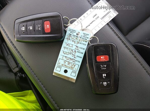 JTDKAMFP5M3184096 2021 TOYOTA PRIUS PRIME Gray Առջևի վահանակի տեսք