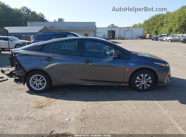JTDKAMFP5M3184096 2021 TOYOTA PRIUS PRIME Gray Սալոնի 360 աստիճան տեսք