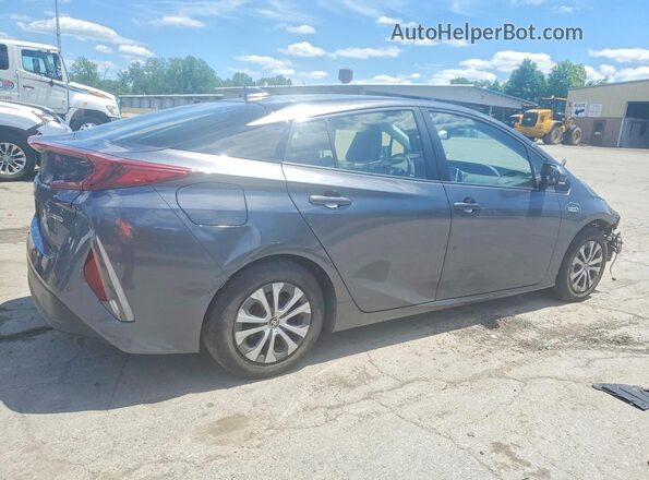 JTDKAMFP5M3191274 2021 TOYOTA PRIUS Gray Rear right
