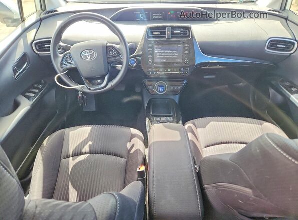 JTDKAMFP5M3192618 2021 TOYOTA PRIUS White Вид панелі приладів