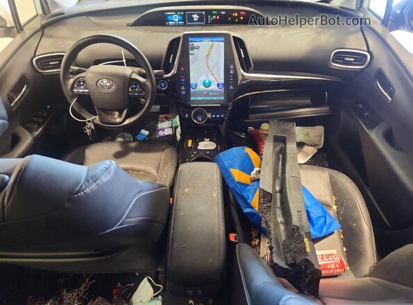 JTDKAMFP5N3197707 2022 TOYOTA PRIUS White Dashboard view