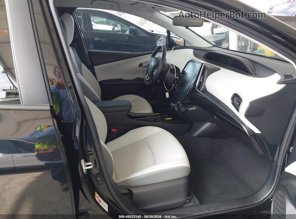 JTDKAMFP5N3207510 2022 TOYOTA PRIUS PRIME Black Widok wnętrza z przodu