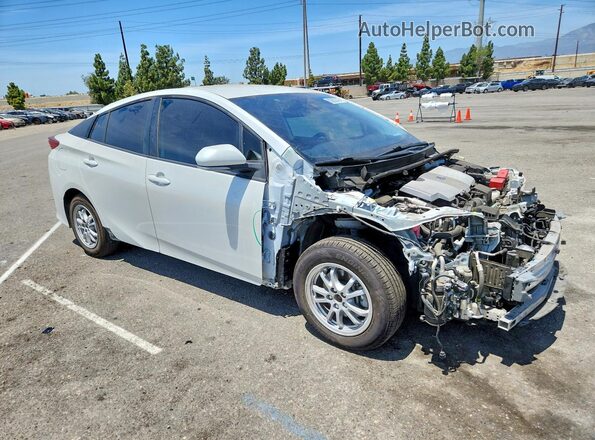 JTDKAMFP6M3184317 2021 TOYOTA PRIUS White Delantero derecho