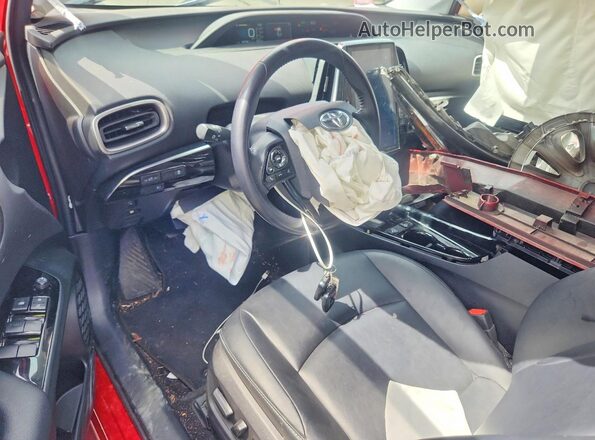 JTDKAMFP6N3227815 2022 TOYOTA PRIUS Red Vista del salpicadero