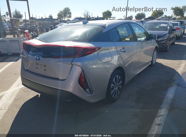 JTDKAMFP7M3194791 2021 TOYOTA PRIUS PRIME Серебряный Задняя правая четверть