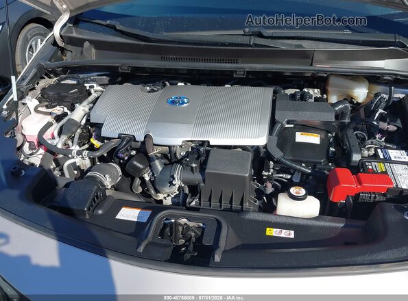 JTDKAMFP7M3194791 2021 TOYOTA PRIUS PRIME Серебряный Вид сзади