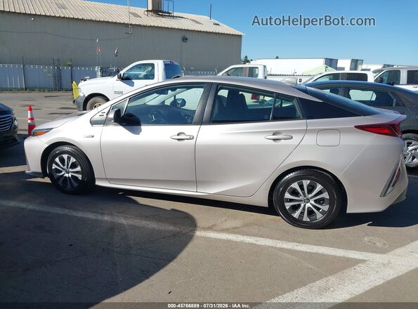 JTDKAMFP7M3194791 2021 TOYOTA PRIUS PRIME Серебряный Вид задней части салона
