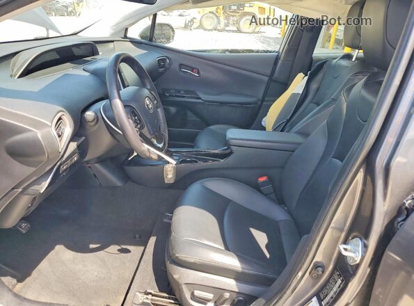 JTDKAMFP7N3205581 2022 TOYOTA PRIUS Gray Вид салону спереду