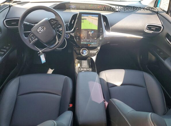 JTDKAMFP7N3211087 2022 TOYOTA PRIUS Turquoise Առջևի վահանակի տեսք