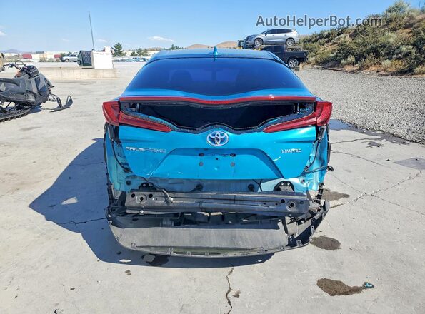 JTDKAMFP7N3211087 2022 TOYOTA PRIUS Turquoise Հետևի տեսք