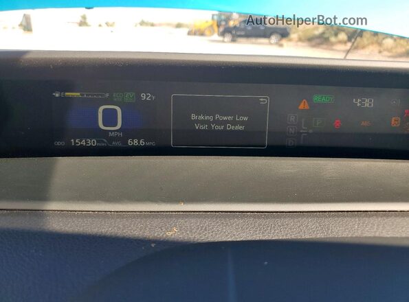 JTDKAMFP7N3211087 2022 TOYOTA PRIUS Turquoise Սարքավորումների վահանակի տեսք