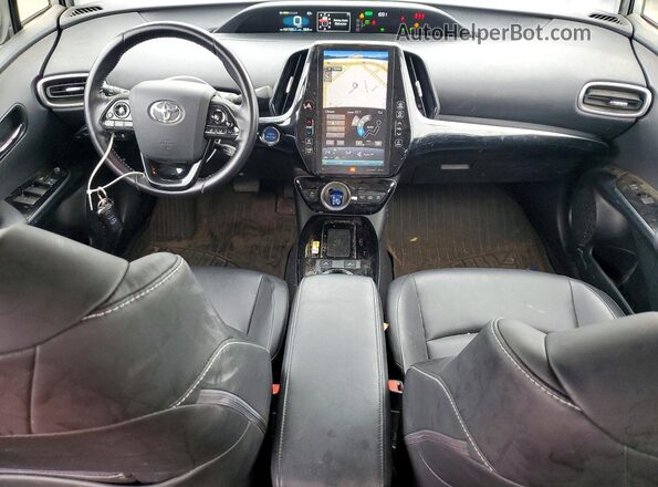 JTDKAMFP8M3165185 2021 TOYOTA PRIUS Silver Dashboard view