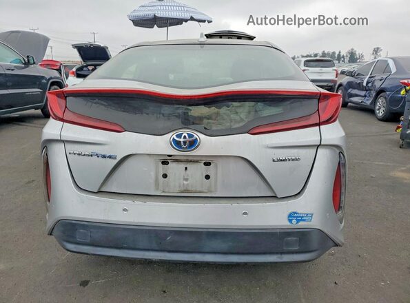 JTDKAMFP8M3165185 2021 TOYOTA PRIUS Silver Rear view