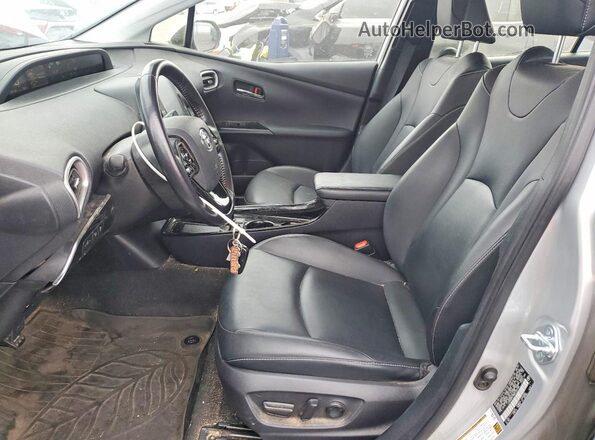 JTDKAMFP8M3165185 2021 TOYOTA PRIUS Silver Front interior view