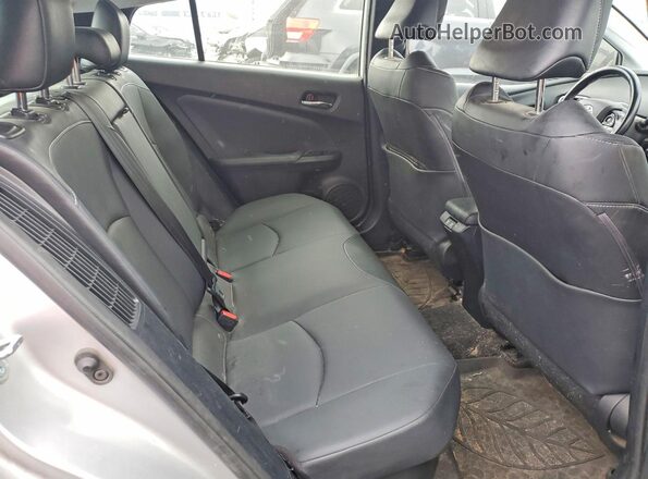 JTDKAMFP8M3165185 2021 TOYOTA PRIUS Silver Rear seats view