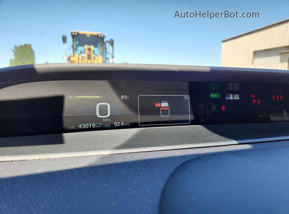 JTDKAMFP9N3225377 2022 TOYOTA PRIUS White Instrument cluster view