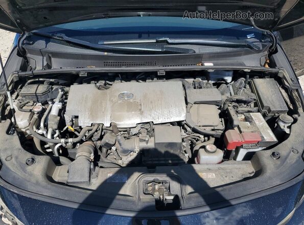JTDKAMFP9N3227324 2022 TOYOTA PRIUS Black Widok wnętrza z tyłu