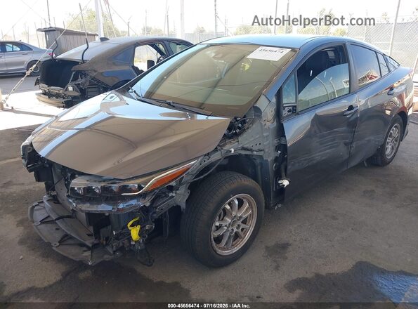 JTDKAMFPXM3170355 2021 TOYOTA PRIUS PRIME Серый Передняя левая четверть