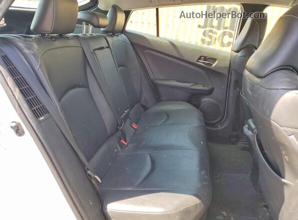 JTDKAMFPXM3172655 2021 TOYOTA PRIUS White უკანა სავარძლების ხედი