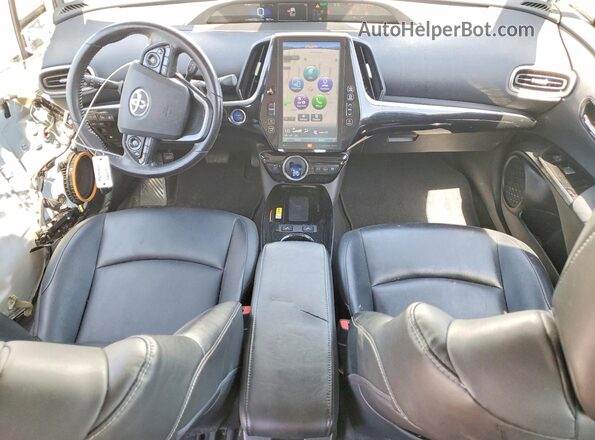 JTDKAMFPXM3172655 2021 TOYOTA PRIUS White წინა პანელის ხედი