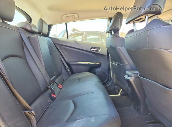 JTDKAMFPXM3180108 2021 TOYOTA PRIUS Silver უკანა სავარძლების ხედი