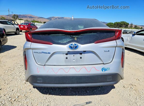 JTDKAMFPXM3180108 2021 TOYOTA PRIUS Silver უკანა ხედი