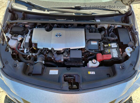 JTDKAMFPXM3180108 2021 TOYOTA PRIUS Silver უკანა სალონის ხედი