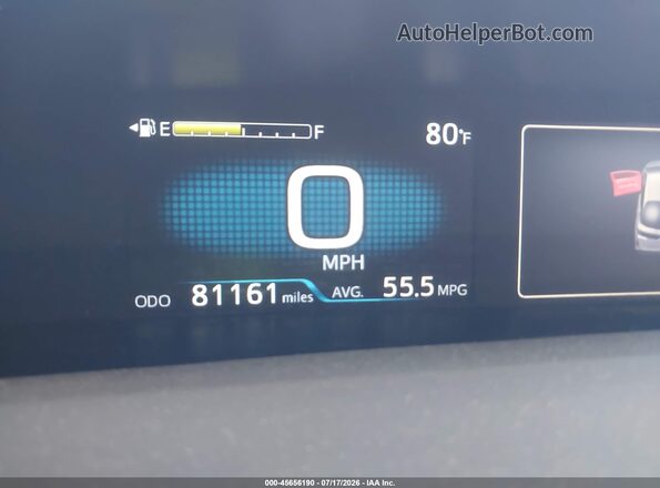 JTDKAMFPXM3183154 2021 TOYOTA PRIUS PRIME White Вид задніх сидінь