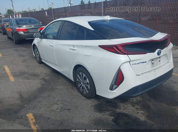 JTDKAMFPXM3183154 2021 TOYOTA PRIUS PRIME White Задня ліва чверть