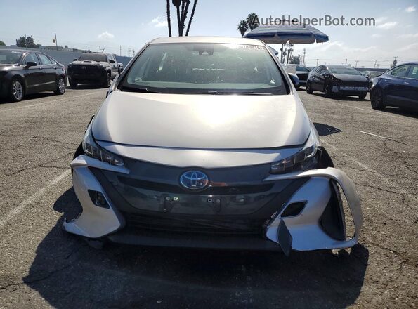 JTDKAMFPXM3190072 2021 TOYOTA PRIUS Silver Front view