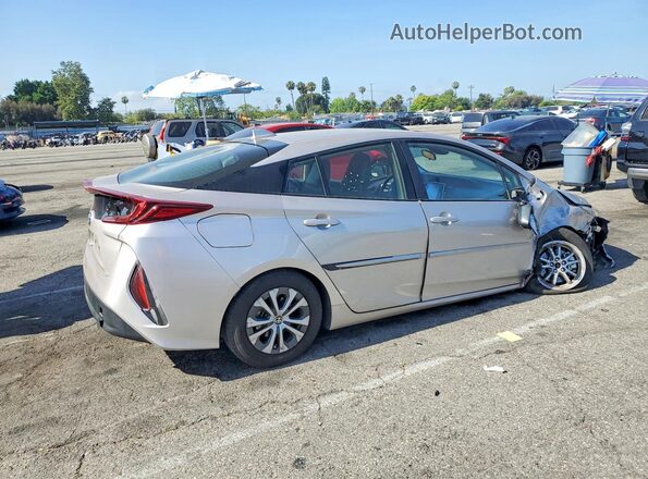 JTDKAMFPXM3190072 2021 TOYOTA PRIUS Silver Rear right