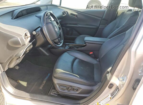 JTDKAMFPXM3190072 2021 TOYOTA PRIUS Silver Front interior view