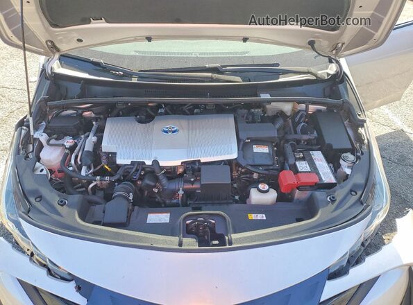 JTDKAMFPXM3190072 2021 TOYOTA PRIUS Silver Rear interior view