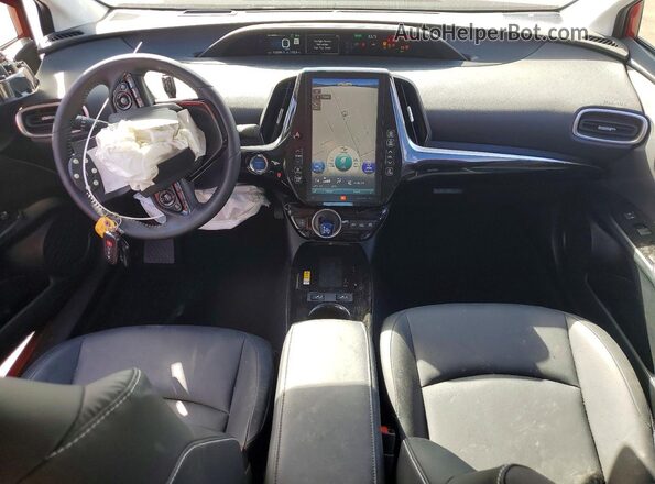 JTDKAMFPXN3201086 2022 TOYOTA PRIUS Red Առջևի վահանակի տեսք