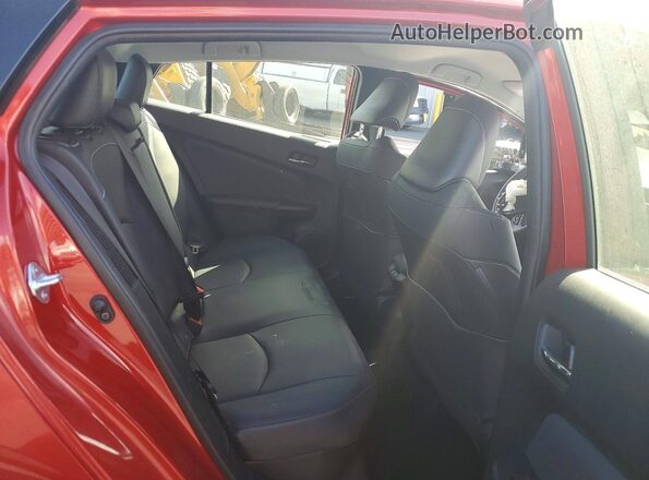 JTDKAMFPXN3201086 2022 TOYOTA PRIUS Red Հետևի նստատեղերի տեսք