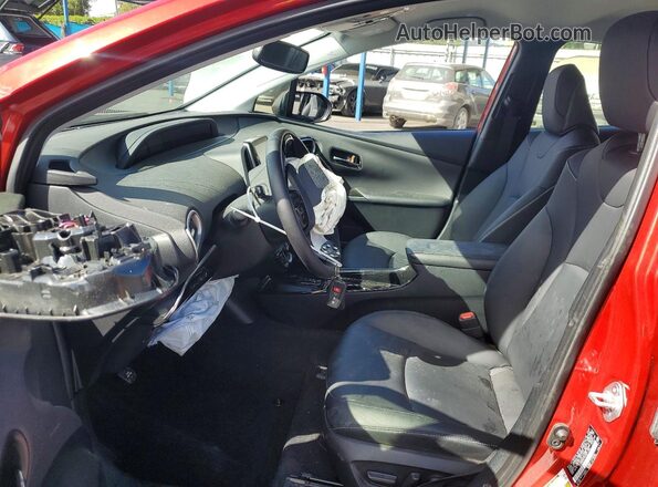 JTDKAMFPXN3201086 2022 TOYOTA PRIUS Red Սալոնի դիմացի տեսք
