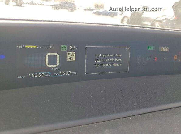 JTDKAMFPXN3201086 2022 TOYOTA PRIUS Red Սարքավորումների վահանակի տեսք