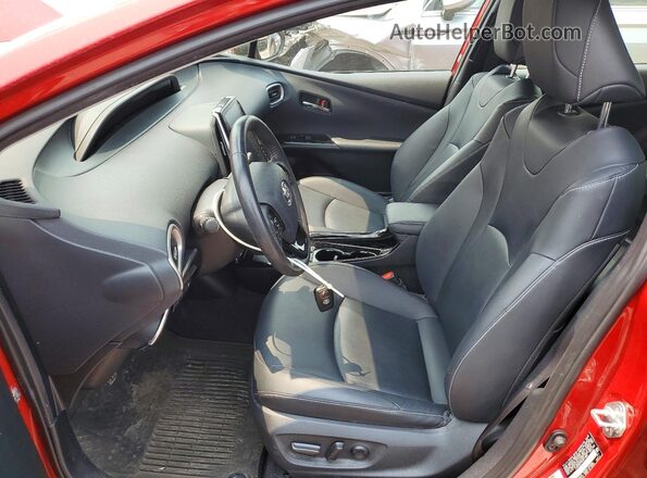 JTDKAMFPXN3217885 2022 TOYOTA PRIUS Red Вид салону спереду
