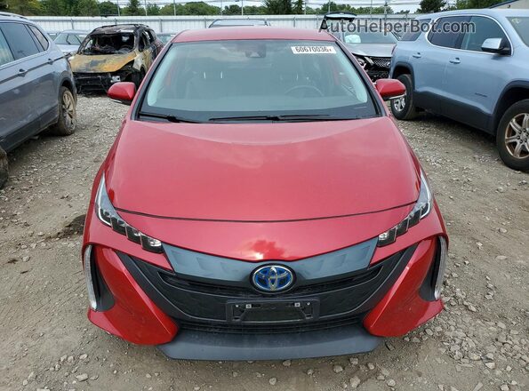 JTDKAMFPXN3217885 2022 TOYOTA PRIUS Red Вид спереду