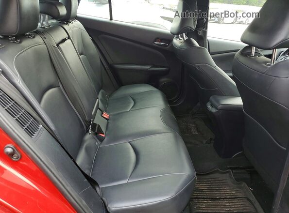 JTDKAMFPXN3217885 2022 TOYOTA PRIUS Red Вид задніх сидінь