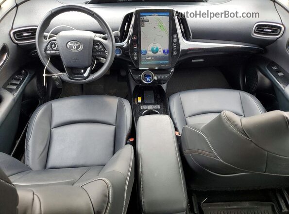 JTDKAMFPXN3217885 2022 TOYOTA PRIUS Red Вид панелі приладів