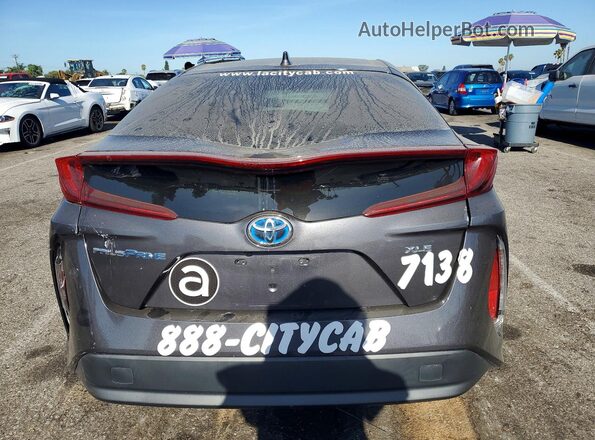JTDKAMFPXN3218468 2022 TOYOTA PRIUS Charcoal Widok z tyłu