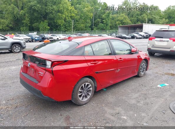 JTDKAMFU0M3144434 2021 TOYOTA PRIUS Red Հետևի աջ