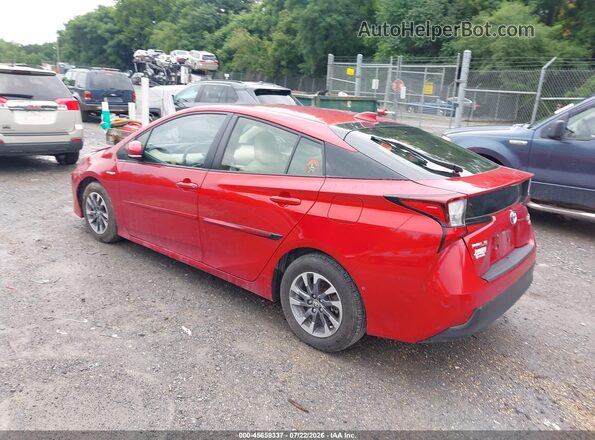 JTDKAMFU0M3144434 2021 TOYOTA PRIUS Red Հետևի ձախ