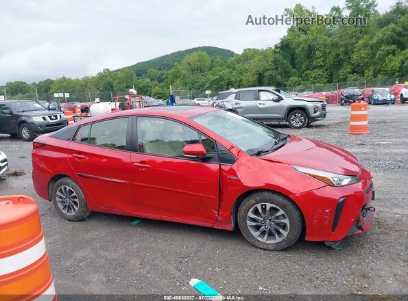 JTDKAMFU0M3144434 2021 TOYOTA PRIUS Red Սալոնի հետևի տեսք